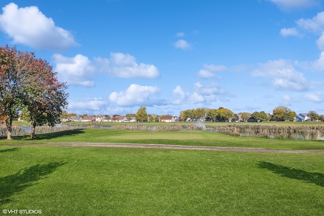 view of home's community featuring a yard