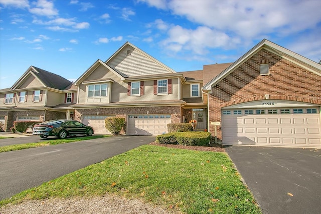 view of property with a garage