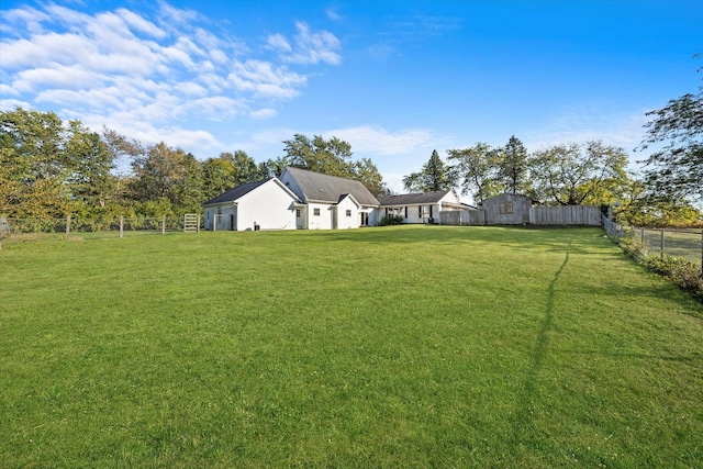 1940 W Eagle Lake Rd, Beecher, IL 60401 - view of yard featuring a fenced backyard