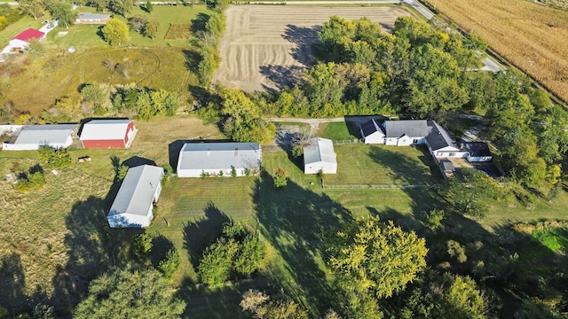 drone / aerial view featuring a rural view