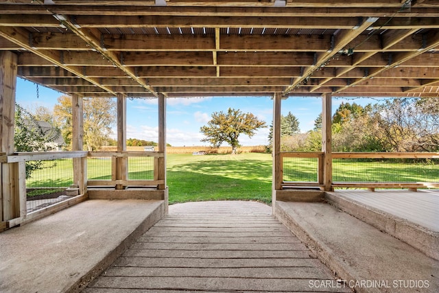 exterior space featuring a deck