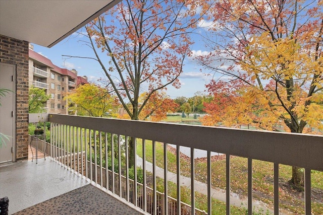 view of balcony