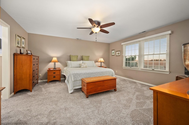 5995 W Clare Rd, Clare, IL 60111 - bedroom featuring carpet and ceiling fan