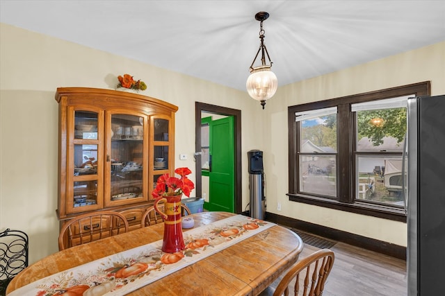 dining room featuring dark hardwood / wood-style flooring