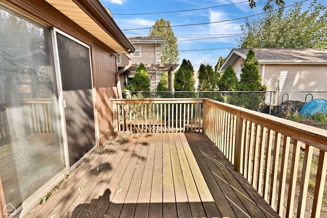 view of wooden terrace