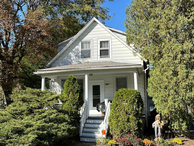 bungalow-style home with a porch