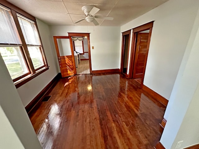 interior space featuring dark hardwood / wood-style flooring