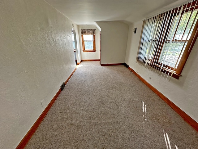 view of carpeted empty room