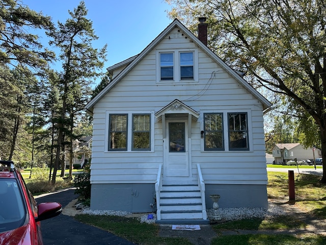 view of bungalow-style home