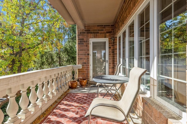 view of balcony