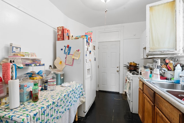 kitchen with white appliances