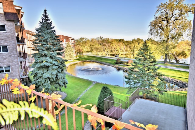 view of water feature