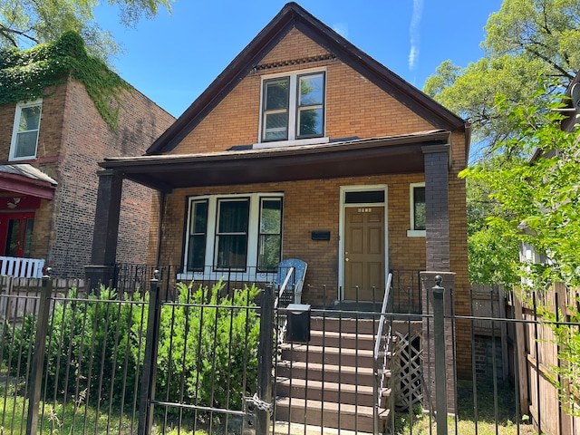 view of front of house with a porch