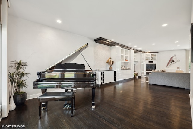 miscellaneous room featuring hardwood / wood-style floors