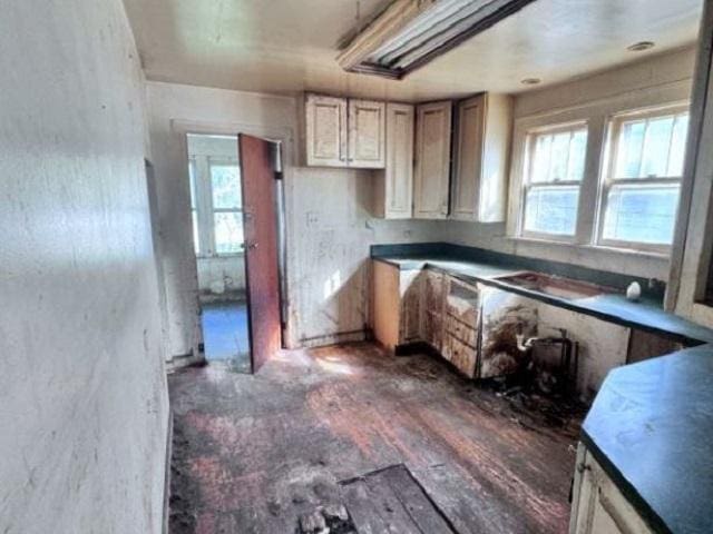 2654 W 98th Pl, Evergreen Park, IL 60805 - kitchen featuring dark wood-style floors