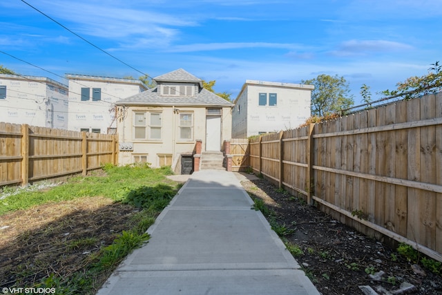 view of rear view of property