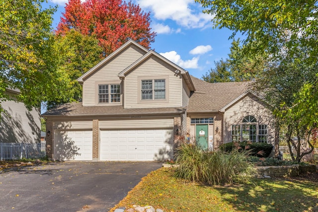 front facade featuring a garage