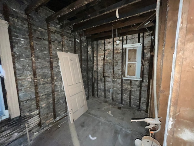 view of basement