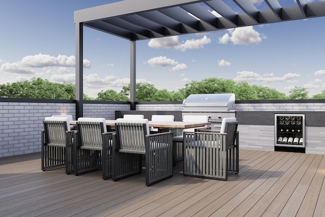 1342 W Wellington Ave, Chicago, IL 60657 - deck with outdoor dining area, a grill, and area for grilling