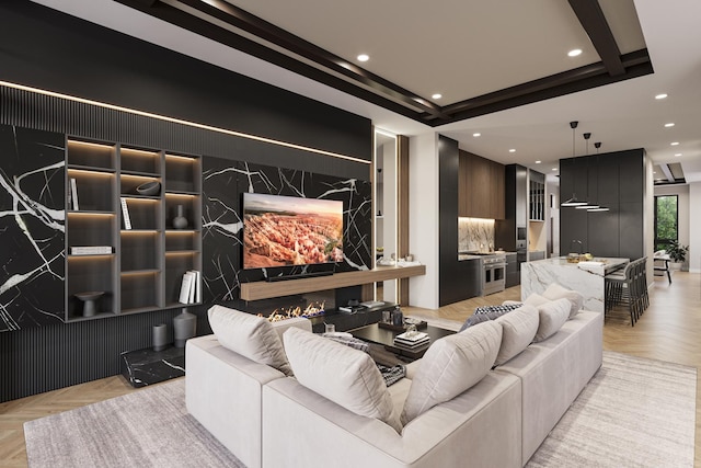 1342 W Wellington Ave, Chicago, IL 60657 - cinema room with recessed lighting