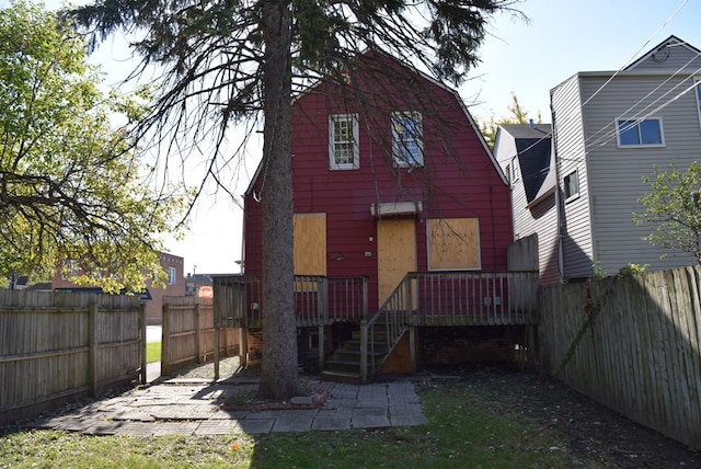 view of rear view of property