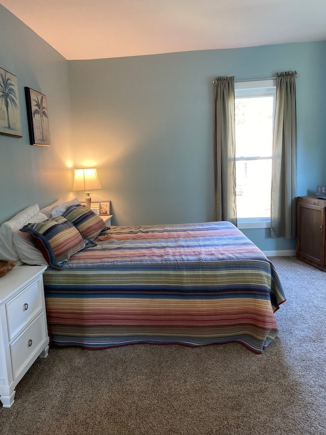 bedroom featuring carpet flooring