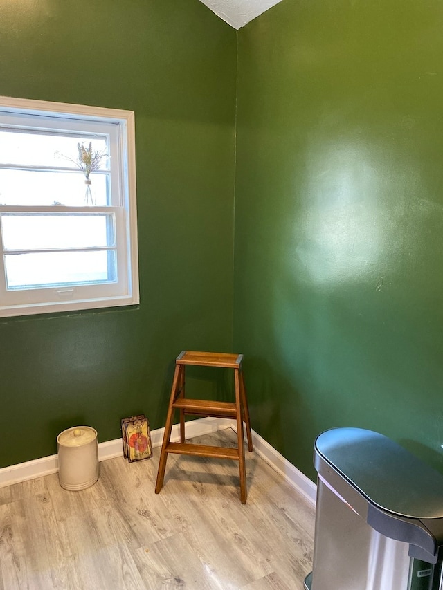 interior space featuring light wood-type flooring