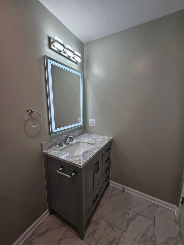 bathroom with vanity