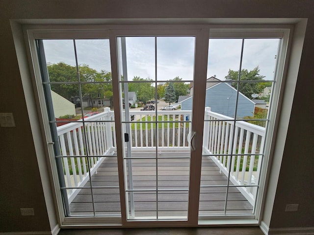 entryway featuring a wealth of natural light