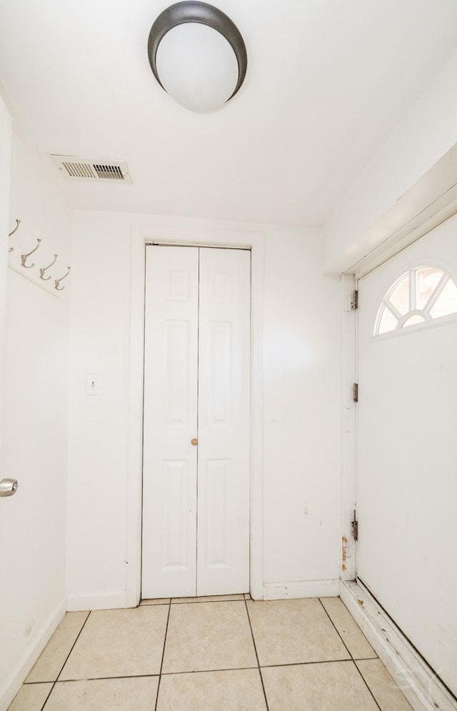 view of tiled foyer