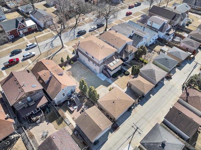 drone / aerial view with a residential view