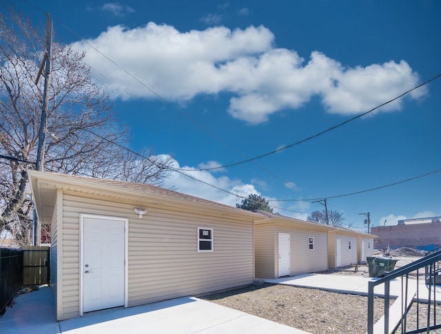 exterior space with a patio area