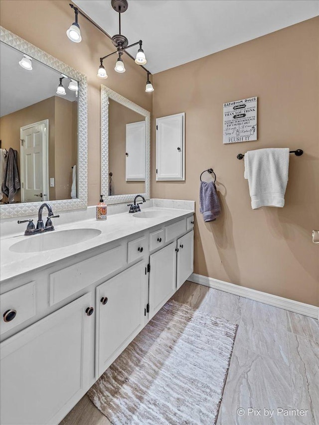 bathroom with vanity