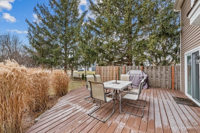 view of wooden terrace