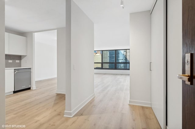 360 E Randolph St Unit 1807, Chicago, IL 60601 - hall with light wood finished floors and baseboards