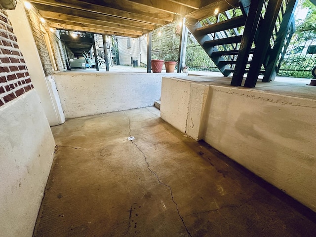 view of patio / terrace with stairs