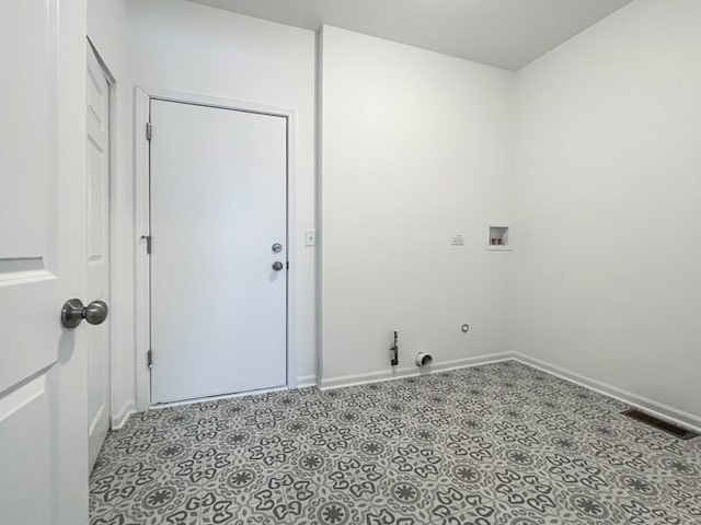 laundry room featuring washer hookup and hookup for a gas dryer