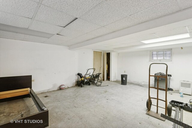 10238 S Vernon Ave, Chicago, IL 60628 - below grade area with a paneled ceiling