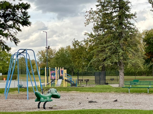 view of jungle gym