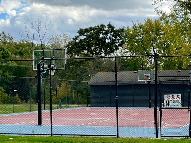 view of sport court