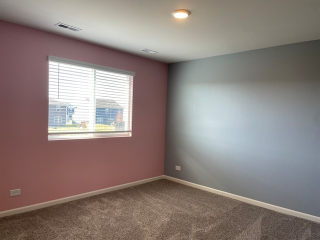 empty room with carpet floors