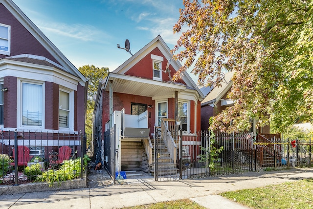 view of front of home featuring a porch