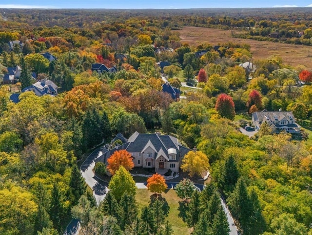 239 Indian Trail Rd, North Barrington, IL 60010 - aerial overview of property's location featuring a heavily wooded area