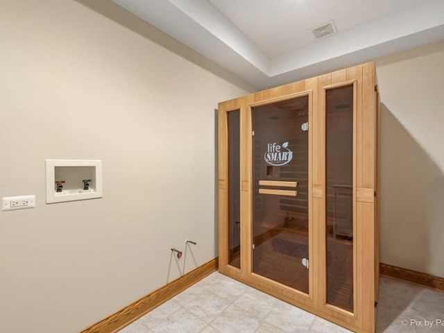 interior space featuring hookup for a washing machine