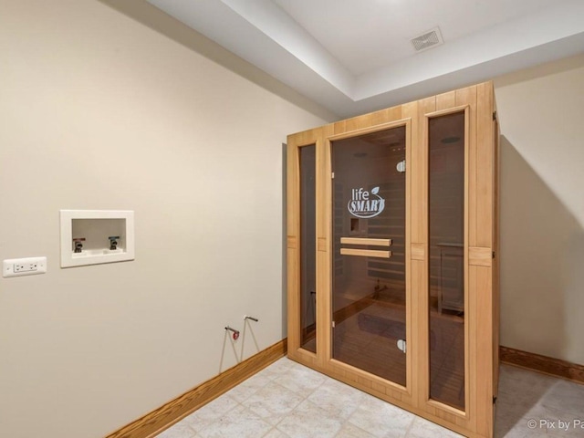 239 Indian Trail Rd, North Barrington, IL 60010 - clothes washing area with washer hookup and baseboards