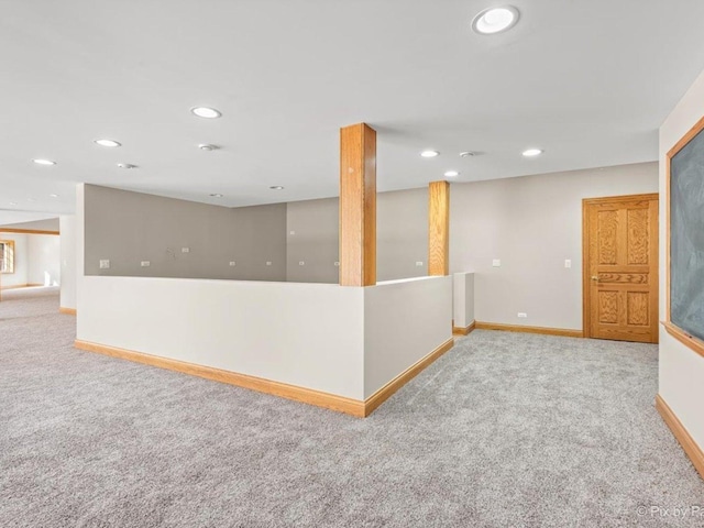 239 Indian Trail Rd, North Barrington, IL 60010 - finished below grade area with carpet floors, baseboards, and recessed lighting