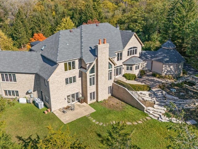239 Indian Trail Rd, North Barrington, IL 60010 - aerial view of property and surrounding area with a forest