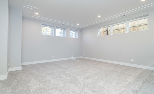 view of carpeted empty room