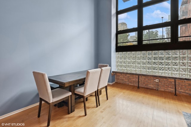 1601 S Michigan Ave Unit 108, Chicago, IL 60616 - dining room featuring baseboards and wood finished floors