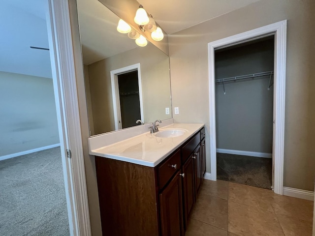 bathroom with vanity